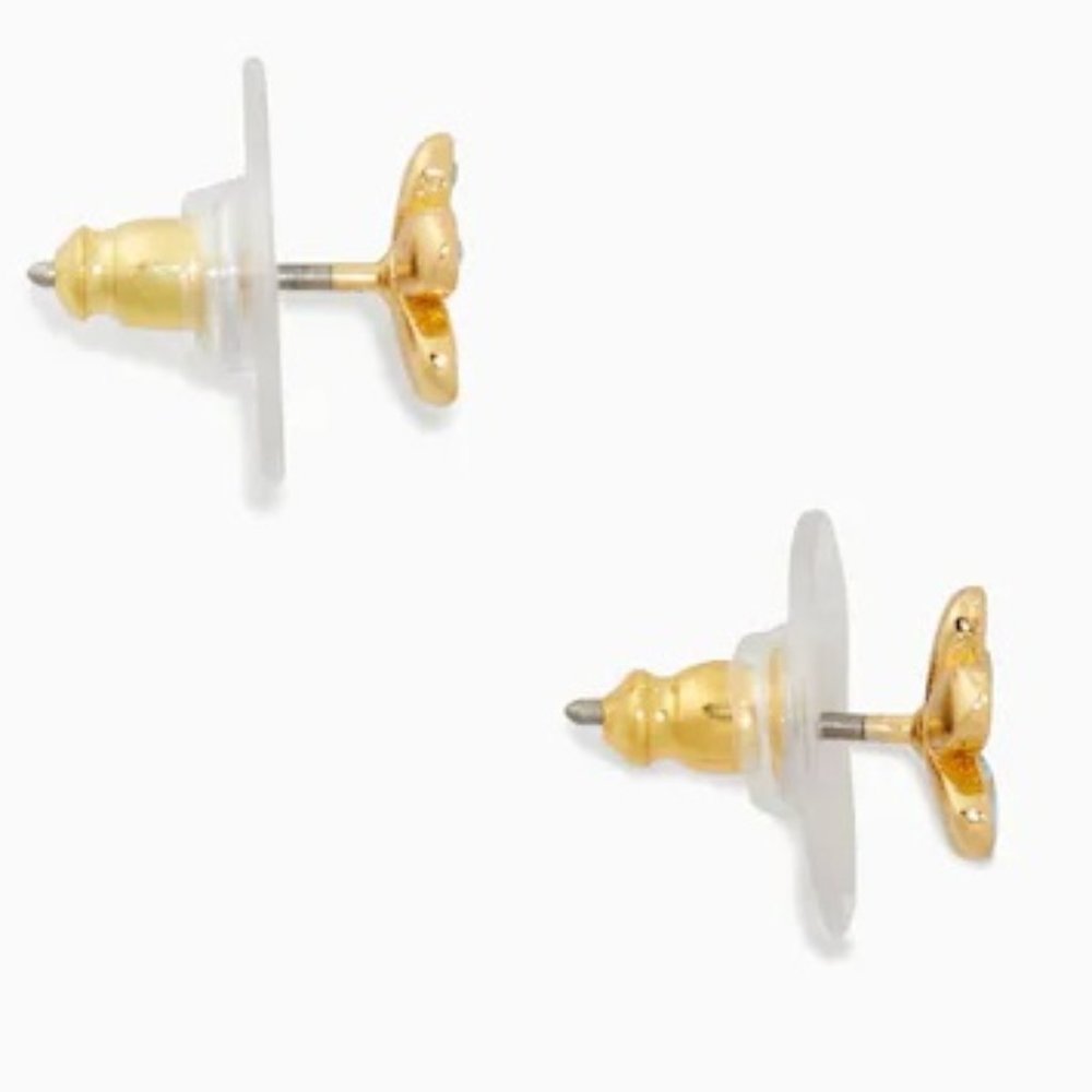 ♠️ Kate Spade ♠️️ Gleaming Aquamarine Gardenia Flower Studs - Picture 4 of 5